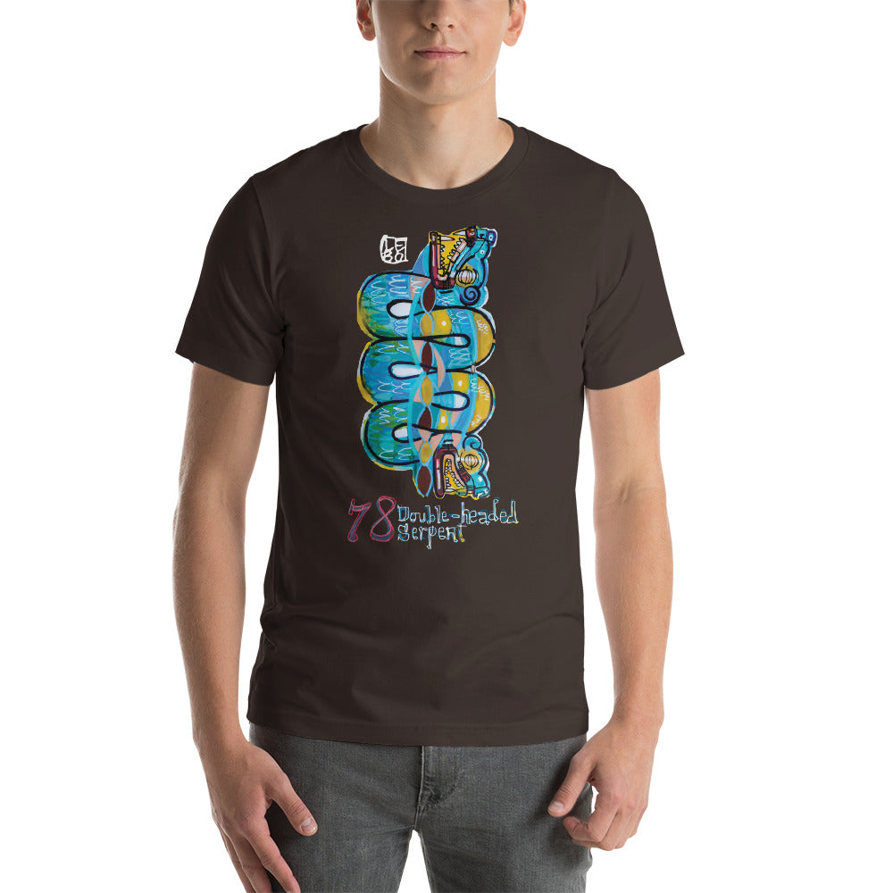 Double Headed Serpent – Lebo Unisex Short Sleeve T-Shirt